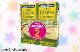 Delicioso caldo casero de verduras Gallina Blanca a fuego lento: el sabor natural que tus platos necesitan, ¡y a un precio rebajado casi regalado!