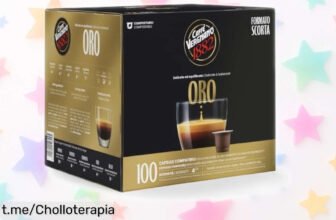 Delicioso pack de 100 cápsulas compostables Caffè Vergnano 1882 Oro para Nespresso a un precio loco que hará que tus mañanas brillen con sabor y alegría. ¡No te lo pierdas!
