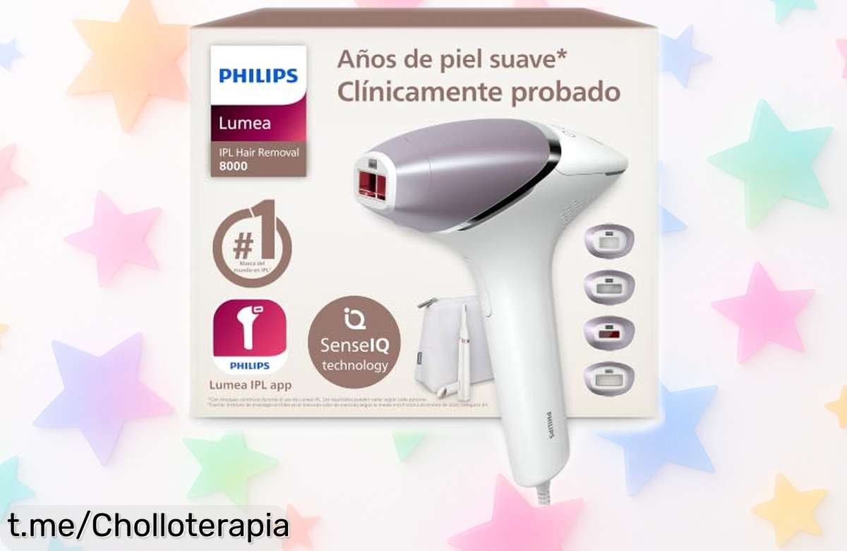 Depiladora IPL Philips Lumea serie 8000, un ofertón increíble que te da resultados duraderos y rápidos: ¡Olvídate de la cera y siente tu piel suave como nunca antes!