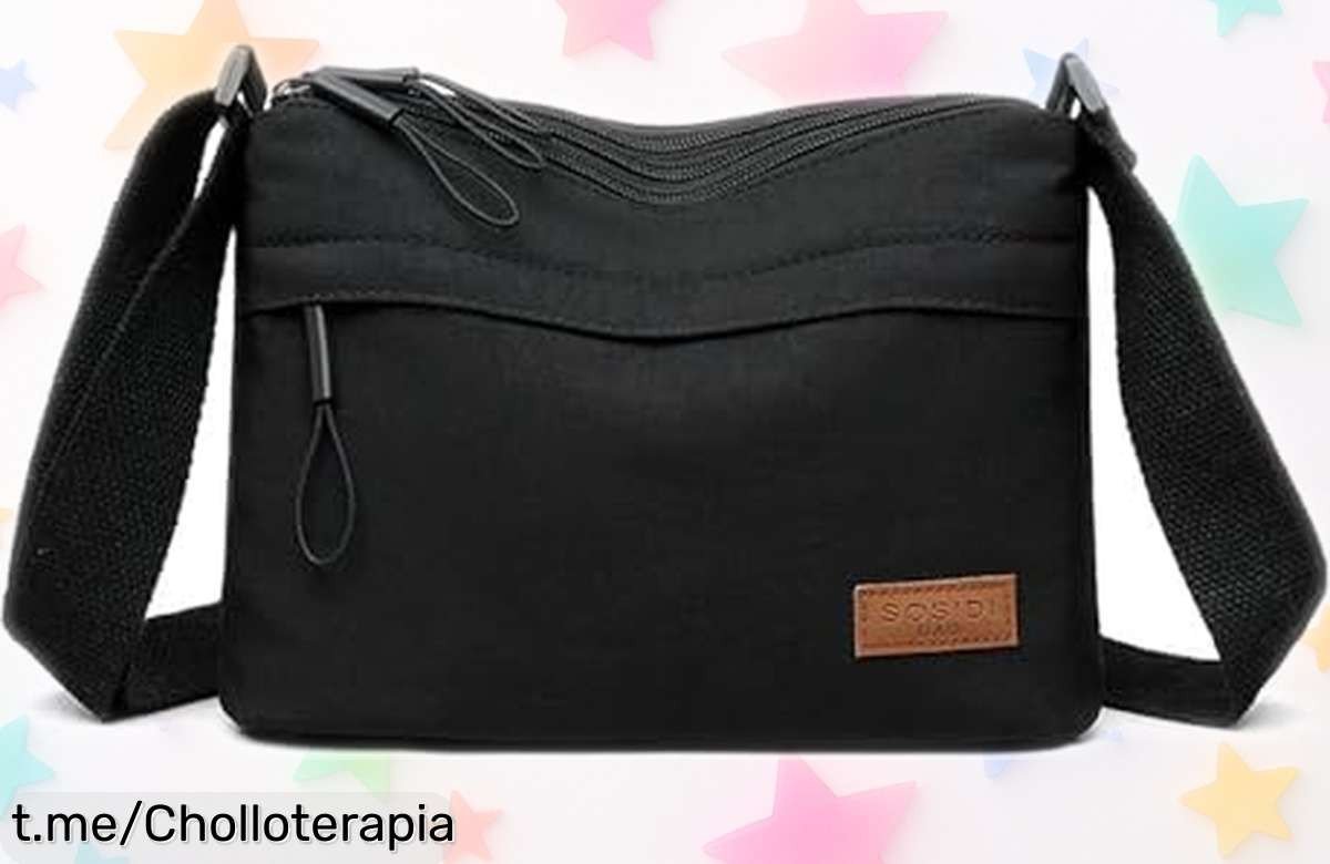 Descubre el bolso bandolera de nailon ligero y práctico que te ayudará en tu día a día, ¡no pierdas esta oportunidad de llevarlo por un precio increíble!