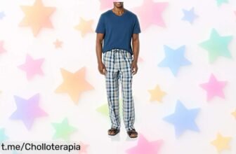 Descubre el conjunto de pijama para hombre Amazon Essentials, un ofertón que nunca habías visto; ¡tu comodidad y descanso están a un precio increíblemente bajo!