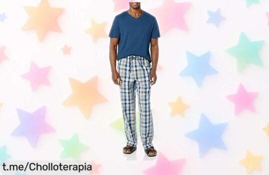 Descubre el conjunto de pijama para hombre Amazon Essentials, un ofertón que nunca habías visto; ¡tu comodidad y descanso están a un precio increíblemente bajo!