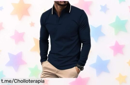 Descubre el fantástico polo manga larga JACKETOWN con bolsillo y puños elásticos, ¡un chollo sorprendente que no puedes dejar escapar ya!