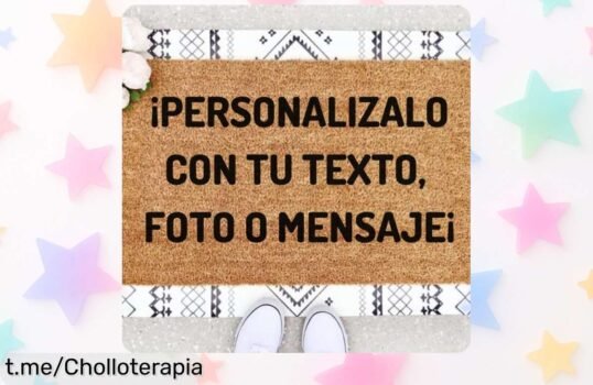 Descubre el felpudo de fibra de coco personalizado NANNUK, un detallazo antideslizante que limpia tus zapatos y está a precio regalado, ¡no te lo pierdas!