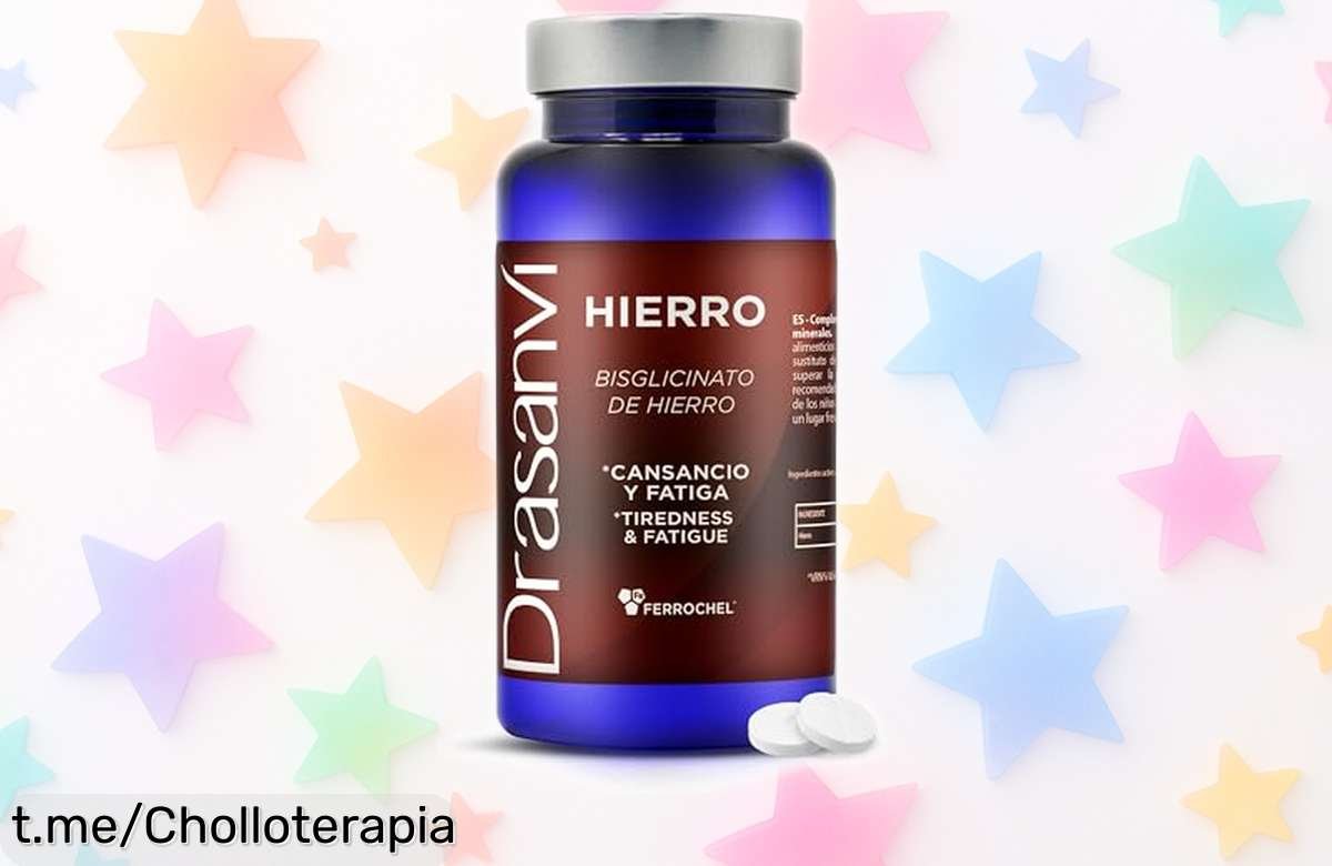 Descubre el increíble hierro bisglicinato de Drasanvi: 90 cápsulas para energía al instante y salud a tu alcance. ¡Aprovecha este precio imbatible antes de que se acabe!