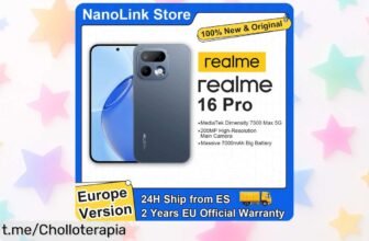 Descubre el increíble móvil Realme 16 Pro 5G con pantalla AMOLED de 144Hz y cámara brutal de 200MP, ¡aprovéchate del ofertón y no te quedes sin tu bestia!