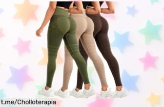 Descubre el pack de 3 leggins deportivos que levantan, adelgazan y reducen celulitis, ahora a un precio loco que no querrás perderte; ¡tu momento para brillar es hoy!