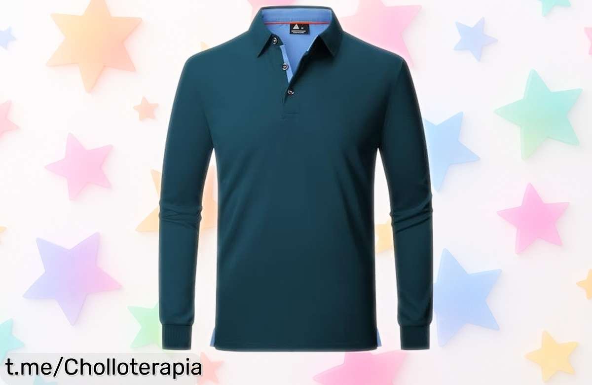 Descubre el polo de manga larga JACKETOWN para hombre, ideal para golf y salidas; ¡aprovéchate de su precio regalado antes que se agote!