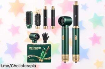 Descubre el secador de pelo 5 en 1 Pourbibi, plancha y cepillo incluidos: un pack completísimo, ¡está a un precio regalado que no puedes dejar escapar!