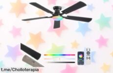 Descubre el ventilador de techo ZMISHIBO con luz LED y mando: un precio tirado para disfrutar aire fresco y 16 millones de colores. ¡No te quedes sin este ofertón!