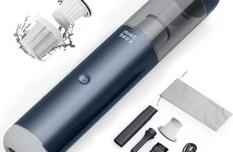 Descubre la aspiradora de mano Minthouz 17000Pa, una potencia sin cables que llega a cada rincón oscuro; ¡ofertón irresistible para tu hogar y tu coche!