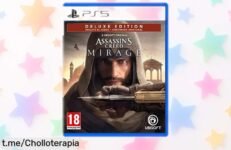 Descubre la aventura de Assassins Creed Mirage Edición Deluxe para PS5 y hazte con un arsenal exclusivo a un precio loco que no dejarás escapar, ¡hazlo tuyo ya!