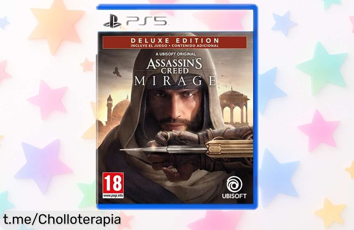 Descubre la aventura de Assassins Creed Mirage Edición Deluxe para PS5 y hazte con un arsenal exclusivo a un precio loco que no dejarás escapar, ¡hazlo tuyo ya!