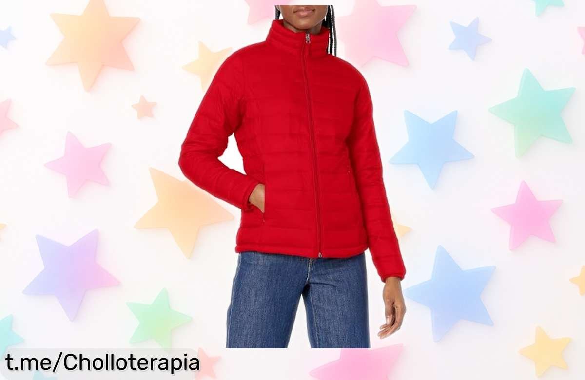 Descubre la chaqueta acolchada ligera de Amazon Essentials, ¡rebajada y perfecta para el frío! Llévala a donde quieras y siente tu estilo seguro cada día.