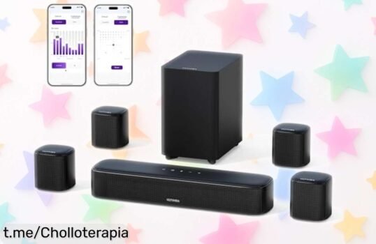 Descubre la increíble barra de sonido ULTIMEA Aura A40 con subwoofer y altavoces inalámbricos a un precio que te hará flipar, ¡dale vida a tus noches de películas ya!