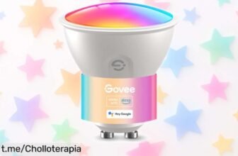 Descubre la increíble bombilla inteligente Govee GU10 con control por voz, ¡cambia de color al ritmo de tu música y crea el ambiente perfecto a un precio loco!