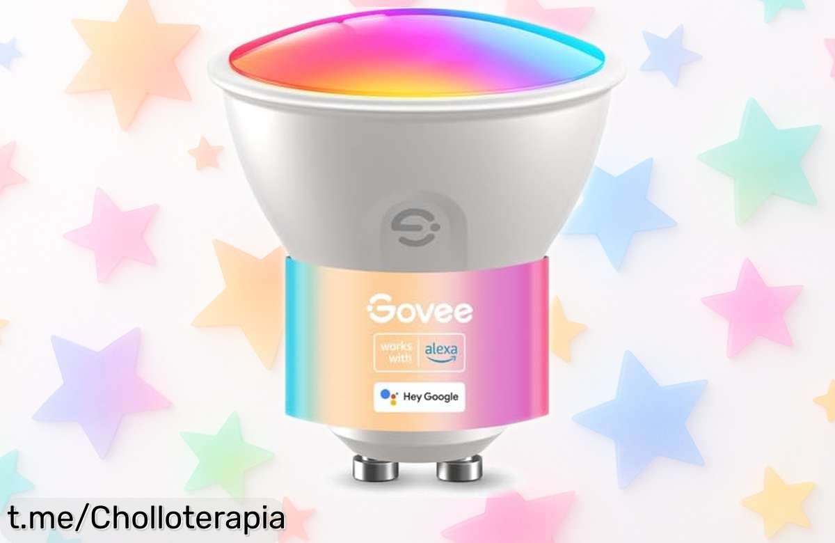 Descubre la increíble bombilla inteligente Govee GU10 con control por voz, ¡cambia de color al ritmo de tu música y crea el ambiente perfecto a un precio loco!