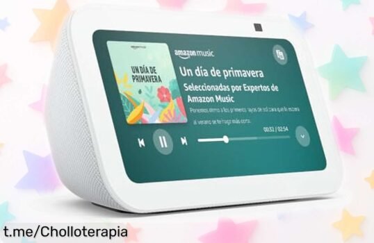 Descubre la increíble pantalla táctil Echo Show 5, perfecta para ver series y videollamadas a un precio que jamás imaginaste; ¡no dejes pasar esta super oferta!