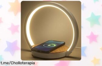Descubre la lámpara de mesita táctil VOSFEEL con cargador sin cables y brazo giratorio, ¡ahora a un precio de ganga para iluminar tus momentos especiales!