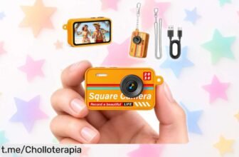 Descubre la mini cámara digital llavero Maxmango Y2K a un precio de ganga, ¡guarda hasta 100 fotos y añade filtros vintage para capturar tus mejores momentos!