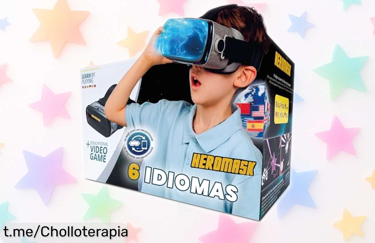 Descubre las gafas VR Heromask para niños: aprende idiomas jugando y divirtiéndote a un precio increíble que no se repetirá. ¡Hazte con ellas antes de que volar!
