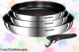 Descubre las sartenes Tefal Ingenio Emotion: Cocina, hornea y guarda sin líos a un precio excepcional que no querrás dejar pasar. ¡Es tu momento de brillar en la cocina!