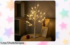 Deslumbrante árbol luminoso de 20 pulgadas con 108 LED que ilumina tu hogar a un precio imbatible. ¡Decora hoy mismo y llena tus espacios de magia!