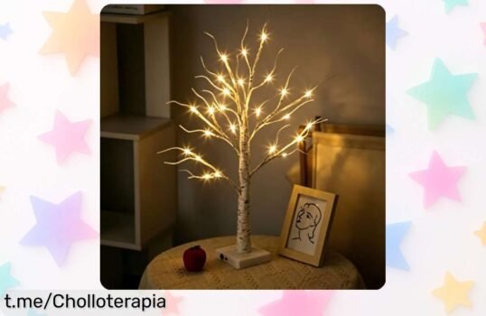 Deslumbrante árbol luminoso de 20 pulgadas con 108 LED que ilumina tu hogar a un precio imbatible. ¡Decora hoy mismo y llena tus espacios de magia!