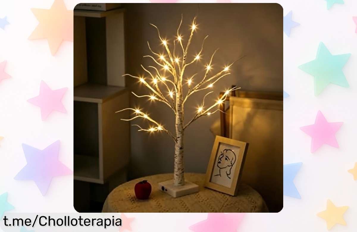 Deslumbrante árbol luminoso de 20 pulgadas con 108 LED que ilumina tu hogar a un precio imbatible. ¡Decora hoy mismo y llena tus espacios de magia!
