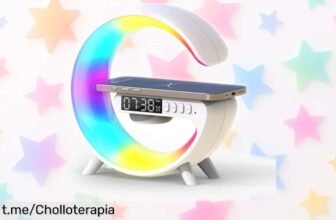 Despertador con luz que imita el amanecer Smiling Shark, ¡ofertón increíble con altavoz Bluetooth y carga inalámbrica! Aprovecha esta oportunidad antes de que se acabe.