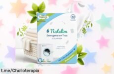 Detergente en tiras Natulim, pack de 40 lavados que limpia y suaviza con cada uso; aprovecha este chollazo para cuidar tu piel y ahorrarte un dineral ya mismo.
