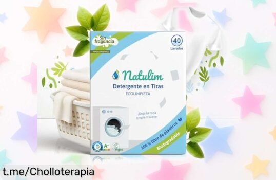 Detergente en tiras Natulim, pack de 40 lavados que limpia y suaviza con cada uso; aprovecha este chollazo para cuidar tu piel y ahorrarte un dineral ya mismo.