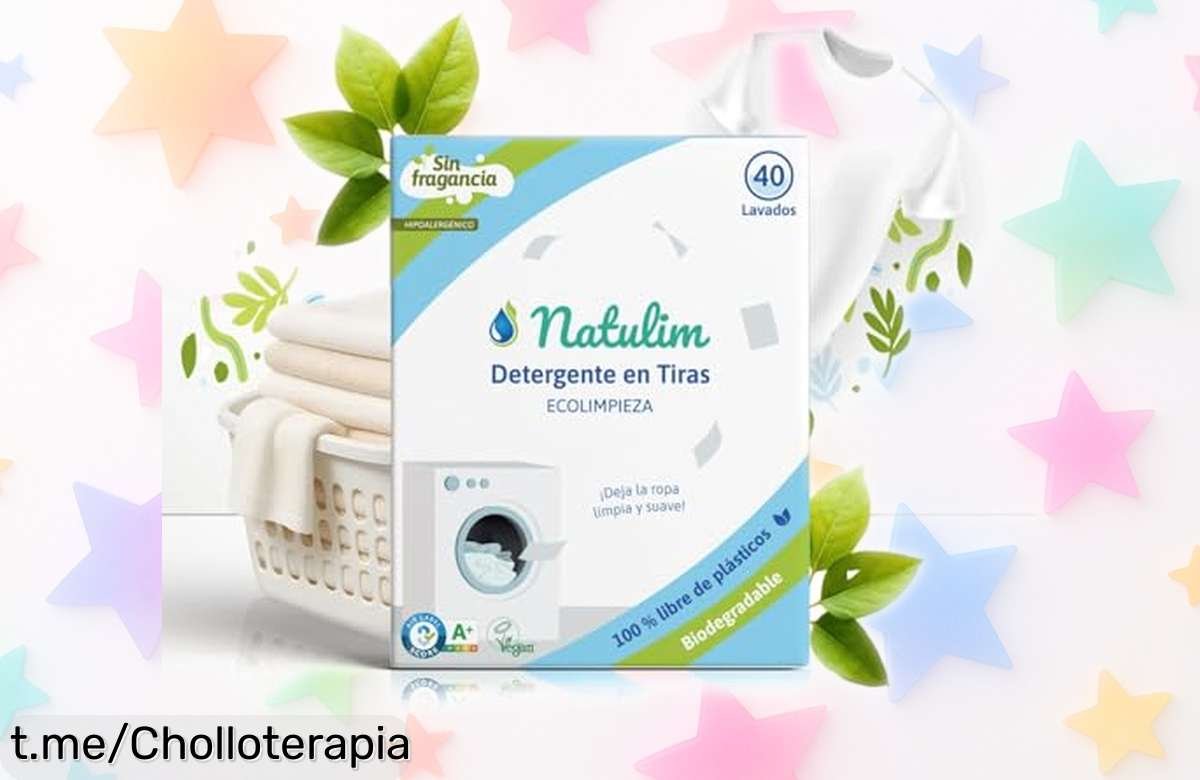 Detergente en tiras Natulim, pack de 40 lavados que limpia y suaviza con cada uso; aprovecha este chollazo para cuidar tu piel y ahorrarte un dineral ya mismo.