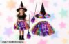 Disfraz de bruja Hifot para niña con capa, tutú, sombrero y escoba a precio loco, ¡haz que su Halloween sea inolvidable con este super chollo!