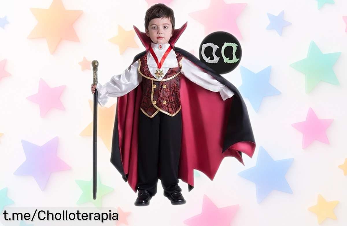 Disfraz de vampiro gótico Spooktacular Creations para niños, el ofertón perfecto que transformará cualquier fiesta en una aventura emocionante y sorprendente. ¡No te lo pierdas!