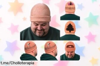 Divertido gorro de punto efecto calva para lucir en Halloween, ¡con el cupón lo tienes a un precio de escándalo! Perfecto para sacar risas y sorprender a todos.