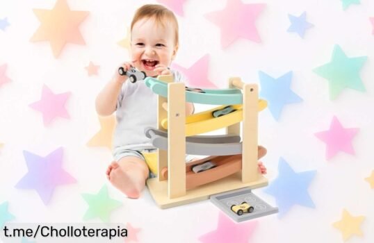 Divertido juguete de madera Vanplay Montessori que estimula la coordinación en los más pequeños, ¡ahora con un precio rebajado irresistible y lleno de alegría!