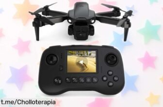 Dron con cámara 1080P y pantalla integrada, ¡un ofertón que hará de volar un juego de niños! No te lo puedes perder, tus aventuras en el aire te están esperando.