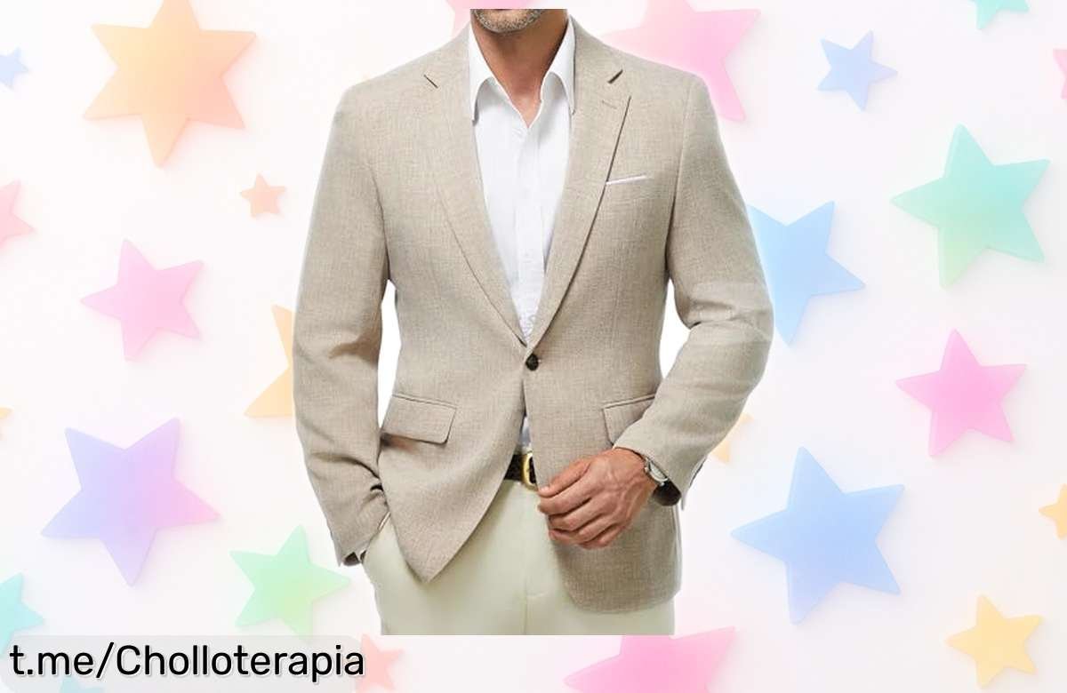Elegante blazer casual para hombre, el chollo que combina estilo y confort; ¡hazte con él ahora antes de que se agote!