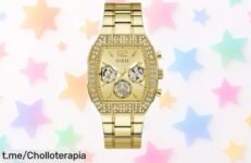 Elegante reloj de pulsera Guess GW1068G2 con cronógrafo, ahora a un precio regalado que no puedes dejar escapar para brillar cada día.