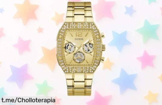 Elegante reloj de pulsera Guess GW1068G2 con cronógrafo, ahora a un precio regalado que no puedes dejar escapar para brillar cada día.