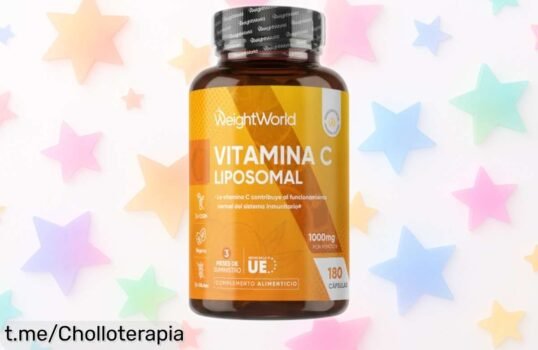 Elevada Vitamina C liposomal 1000mg con rosa mosqueta y omega en un pack de 180 cápsulas veganas, ¡súbete a la defensa por un precio regalado y cuídate mientras disfrutas!