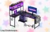 Escritorio gaming en L reversible Coleshome con luces RGB y USB a precio de chollo, juega más y estresa menos ¡aprovecha esta locura antes de que se agote!