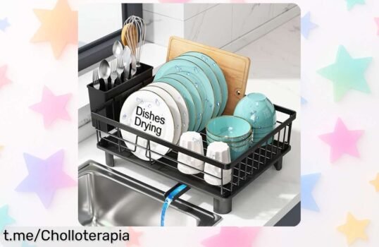 Escurreplatos MAJALiS con desagüe automático: aprovecha este precio loco y dale un toque práctico a tu cocina, ¡no dejes pasar esta oferta increíble!