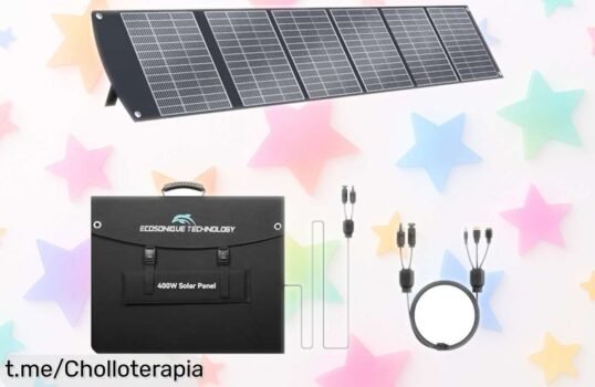 Espectacular panel solar portátil 400W, el chollo que necesitas para cargar tus aventuras en cualquier lugar; ¡aprovecha esta oferta limitada y siente la libertad!