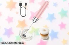 Espumador eléctrico de leche Maestri House crea crema perfecta en solo 15 segundos, limpieza fácil y oferta única que no querrás dejar pasar ¡Siente el sabor ahora!