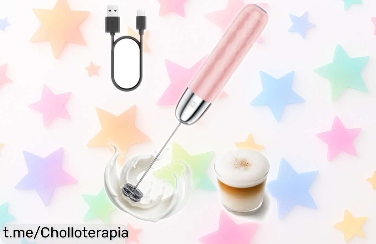 Espumador eléctrico de leche Maestri House crea crema perfecta en solo 15 segundos, limpieza fácil y oferta única que no querrás dejar pasar ¡Siente el sabor ahora!