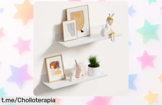 Estante metálico Wisfame para pared que aguanta hasta 5 kg, súper fácil de instalar y con un precio tan loco que no puedes dejar pasar esta oportunidad única.