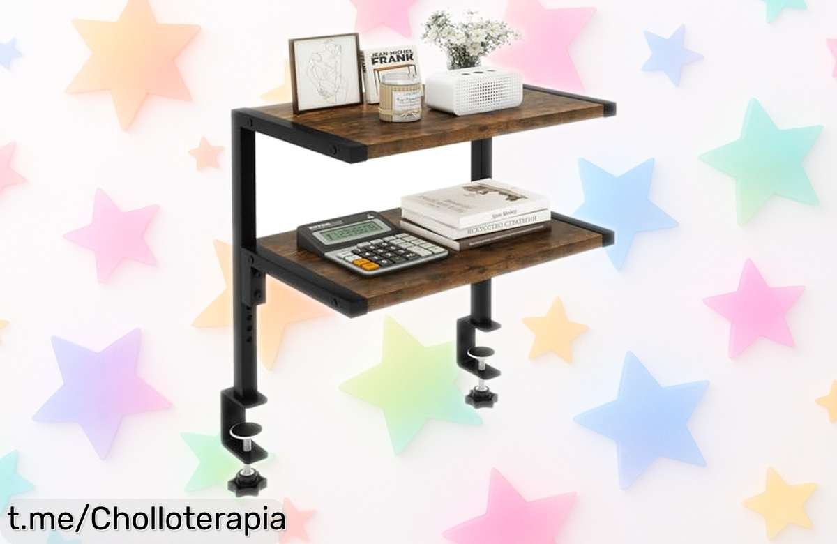 Estante organizador IBUYKE para escritorio: aprovecha el ofertón, ajusta espacios y ¡transforma tu desorden en una hermosa orden! ¡Date prisa antes de que se acabe!