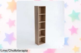 Estantería cubo con 5 baldas de CasaSelección, organizada y resistente a un precio regalado que te hará querer ordenar tu hogar hoy mismo. ¡No lo dejes escapar!